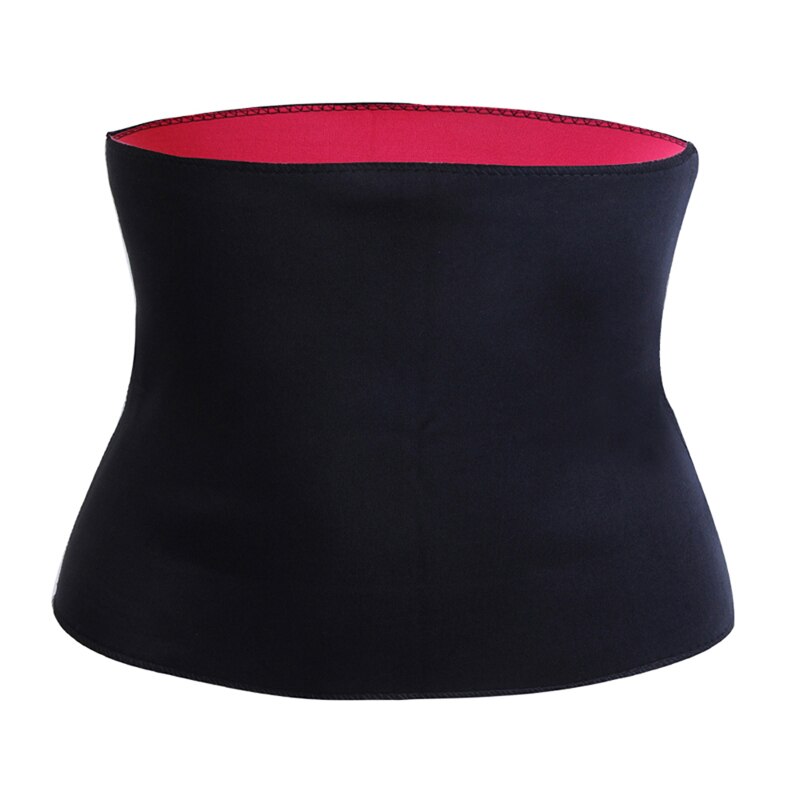 Kvinder body shaper modelleringsrem neopren fitness talje træner kontrol slip shapewear kvinder slankebælte: Rød / L