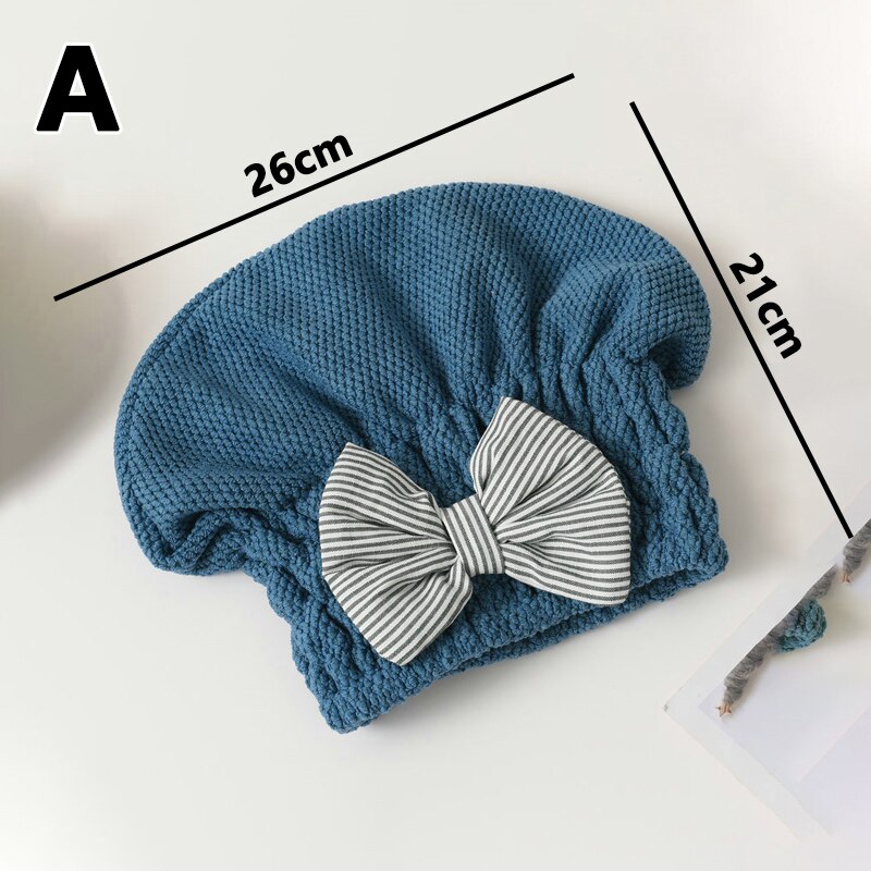 Microvezel Quick Haardrooginrichtingen Bad Spa Strik Wrap Handdoek Hat Cap Voor Bad Badkamer Accessoires: green