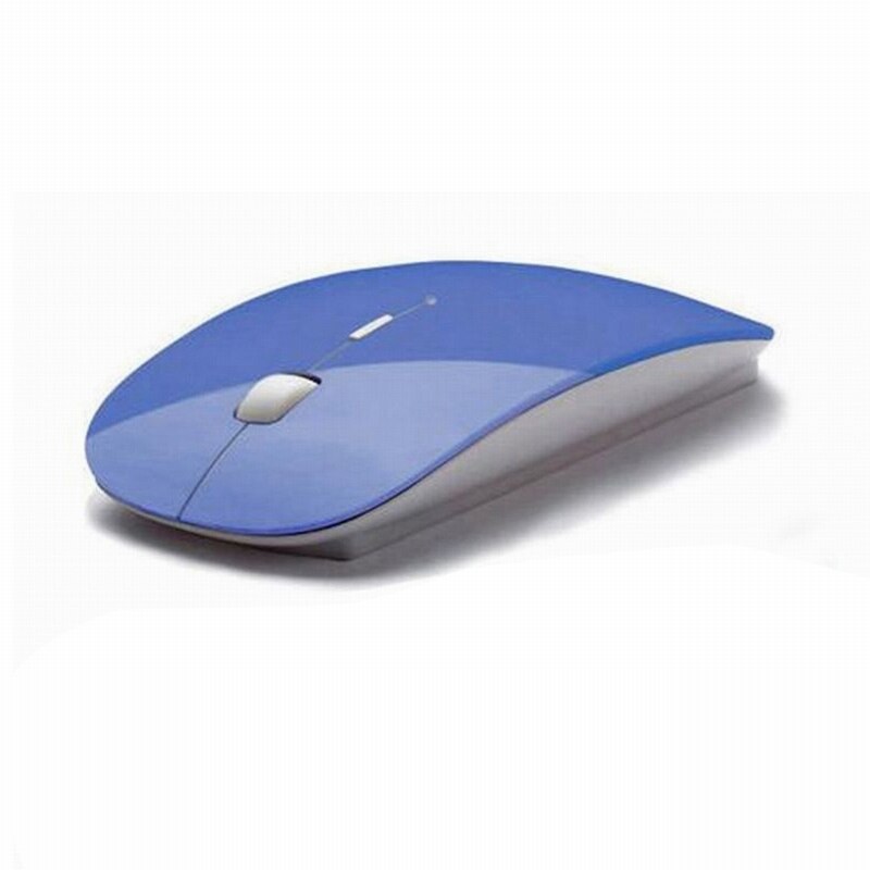 2.4 GHz USB Wireless Cordless Mouse Portable Optical Scroll Mice Office Home Mini Mouse for PC/Laptop/Computer: Blue