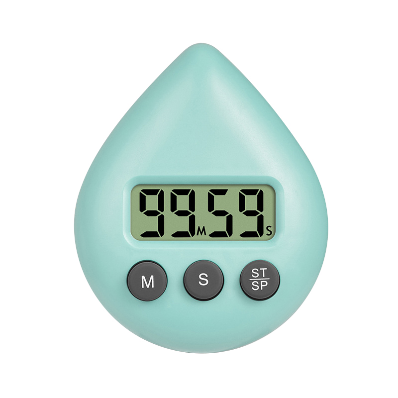 Digitaler Timer, wasserdichter Küchentimer, magnetische Rückseite, Badezimmer-Timer, Toiletten-Timer, Duschuhr für Küche und Badezimmer: Rot