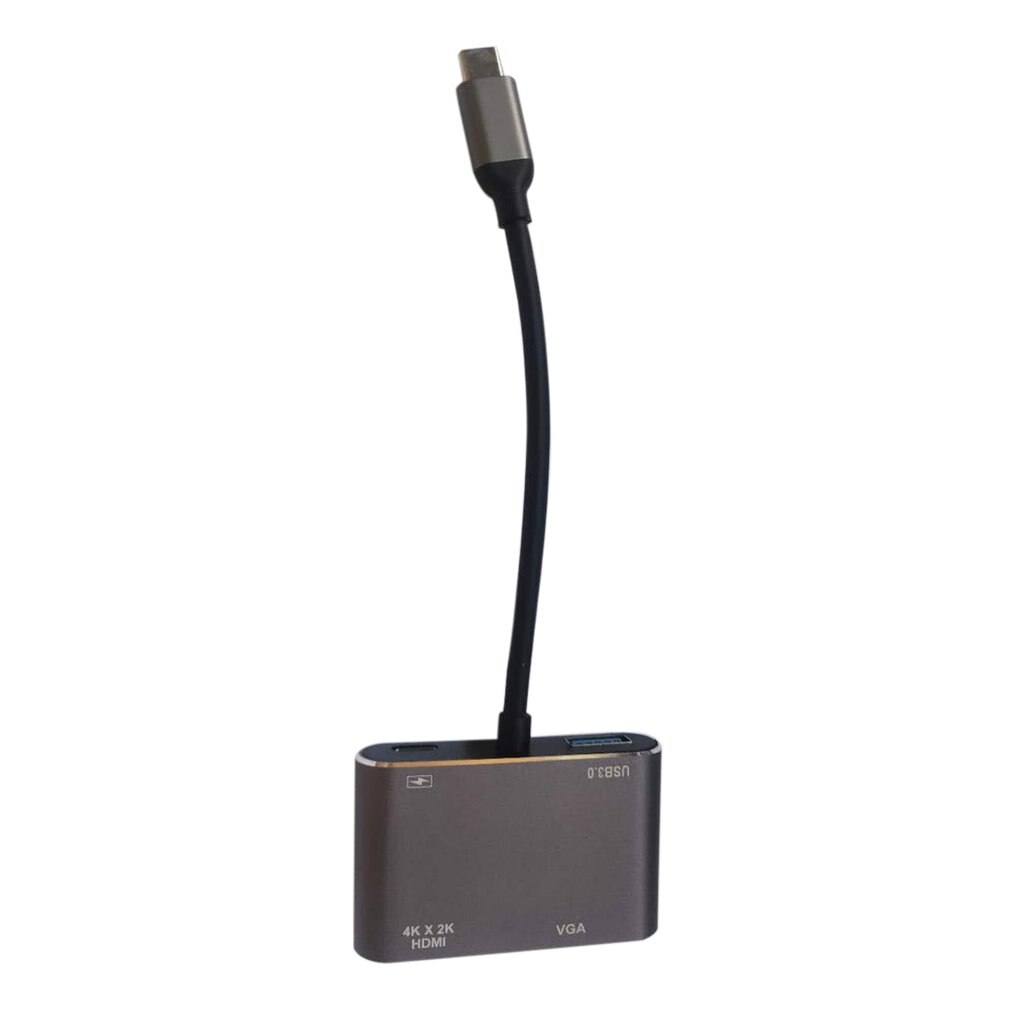 Type-c to hdmi vga female head four-in-one transfer wiring type c to hdmi 4K30hz HD conversion lines