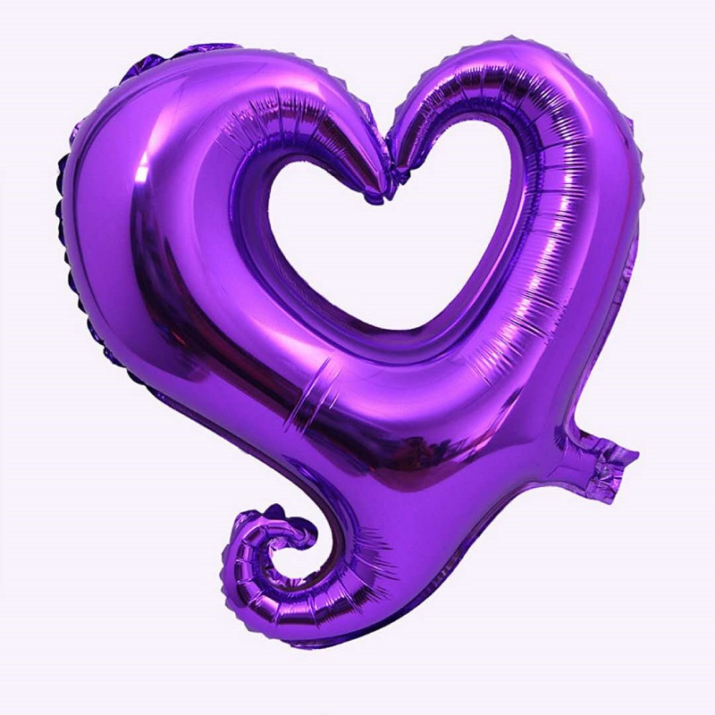 5pcs 18inch Heart Shape Foil Balloons Wedding Happy Birthday Party Year Ballon Event Decoration Celebration Souvenirs Favors: 5pcs-4