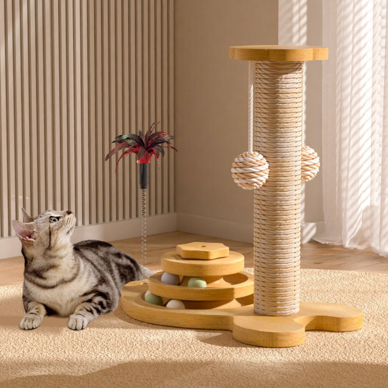 Toy Wear-Resistant Universal Scratching Board Vertical Grinding Claw Column Integrated Multi-Layer