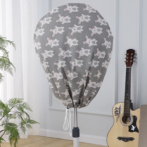 Electric Fan Cover Dust Cover Drawstring Washable Cartoon All-inclusive Appliances Floor Desktop Round Beautiful Fan Protective: 7