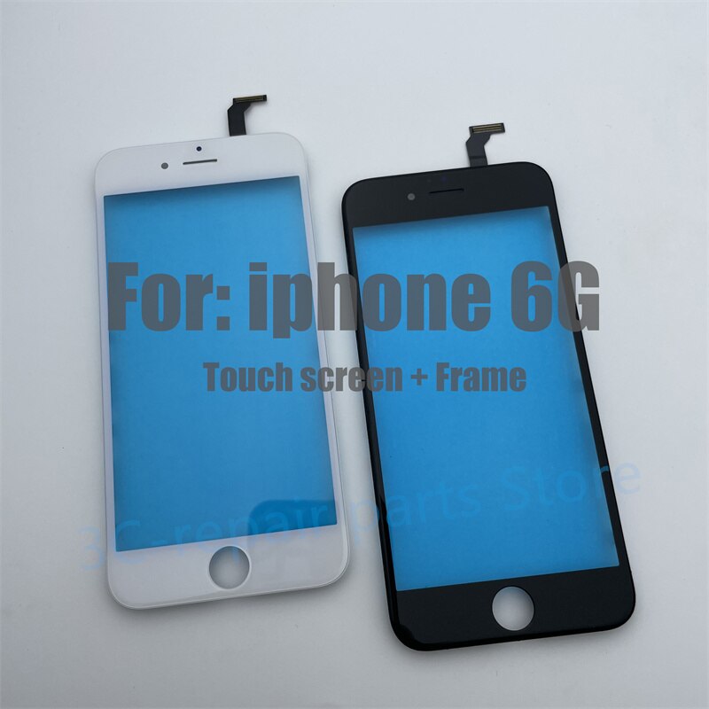 Touch Screen + Frame Bezel For iphone 6 6p 6s 6sp Dispaly Glass Digitizer Outer Glass (Not a LCD) Mobile Phone Touch Panel