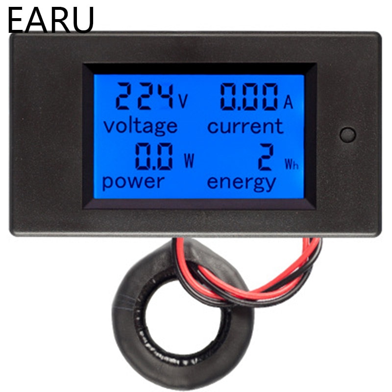 20A 100 EINE AC 80-260V DC 6,5-100 V Digitale LED-anzeige Voltmeter Amperemeter Wattmeter Energie energie Meter 12V 24V 110V 220V Volt Tester