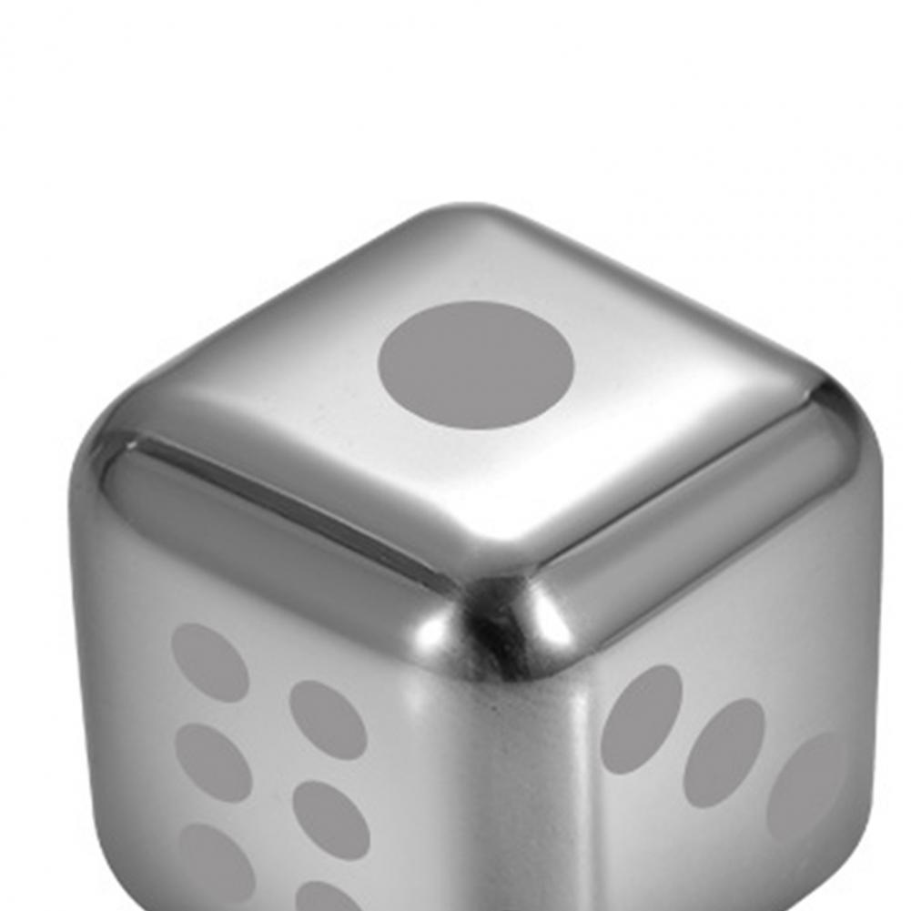 1 Set Ice Cubes Anti-rust Exquisite Anti-deformation Reusable Stainless Steel Quick Cooling Whiskey Chilling Stones for Barware