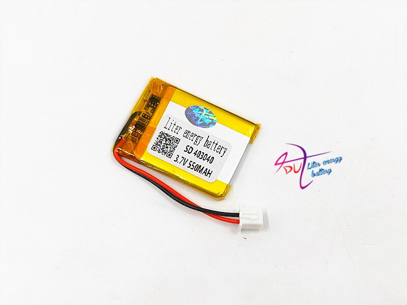 JST XH 2.54mm 403040 3.7 V 550 MAH Lithium Polymer LiPo Oplaadbare Batterij Voor Mp3 hoofdtelefoon PAD DVD bluetooth camera