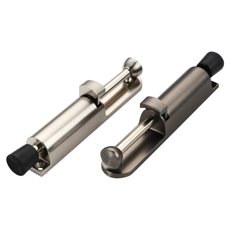 Telescopic Door Stopper Spring Loaded Heavy Duty Stopper Metal Adjustable Position with Foot Brake Wedges for Door Bottom Seam