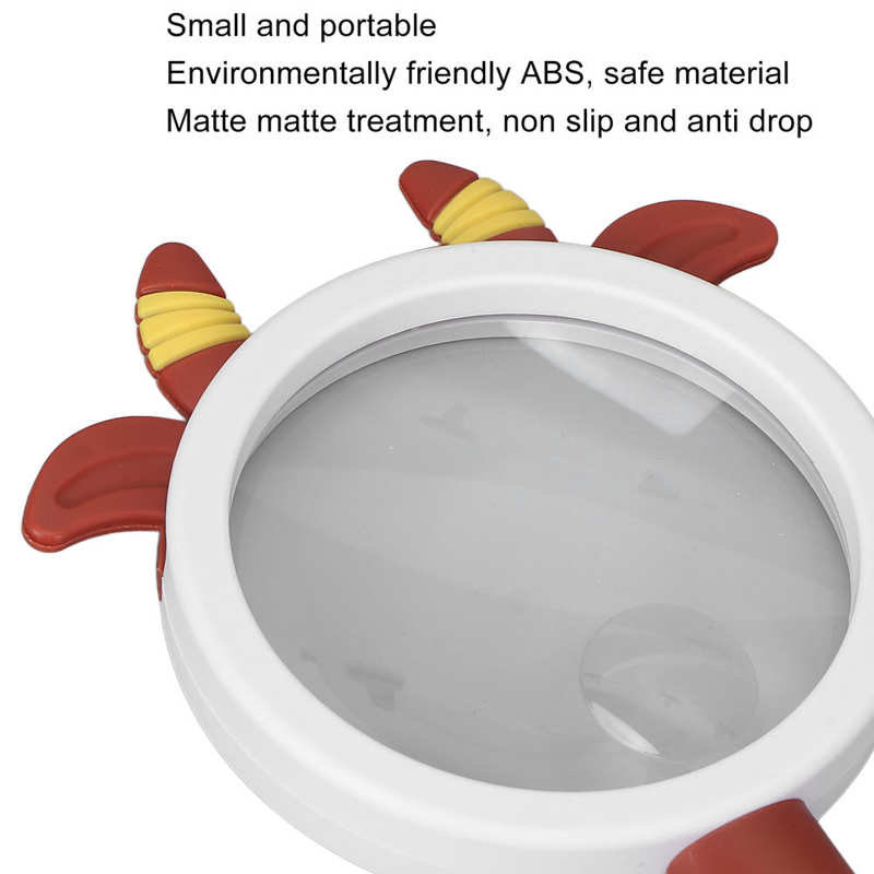 Handheld Magnifying Glass Good Light Transmittance Acrylic Portable Handheld Reading Magnifier Matte High Magnification Factor