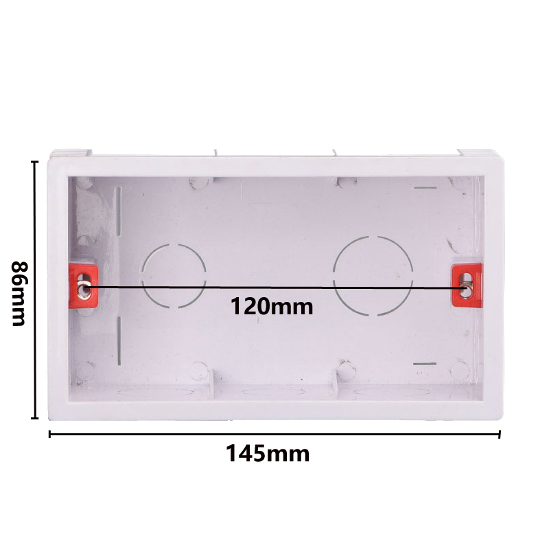 146 Type Wall Switch Socket Junction Box PVC Concealed Bottom Box Wire Plastic Cases