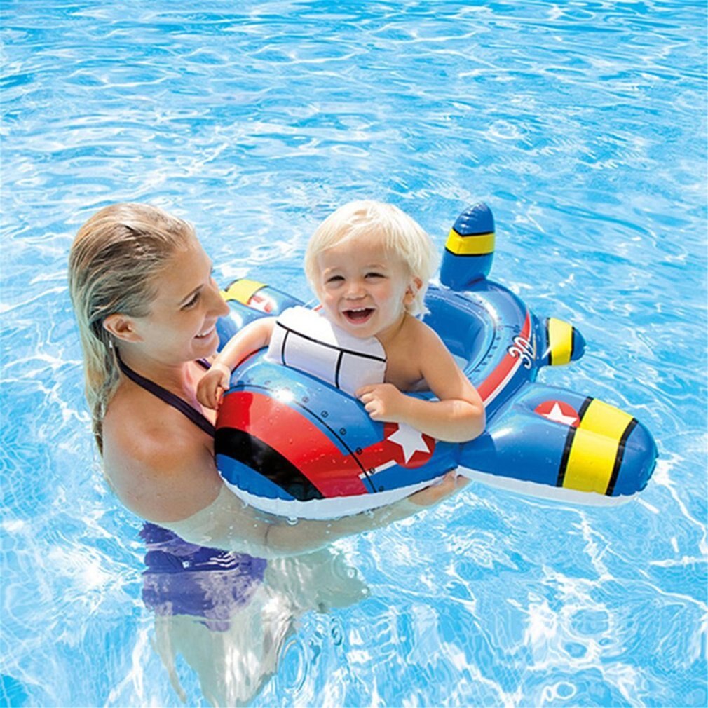 Bonito flotador de agua de dibujos animados para bebé, círculo hinchable grueso, asiento de barco, juguete de seguridad para natación piscinas, niños, piscina, anillo de natación, juguetes para bebés