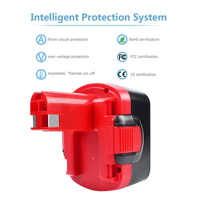 Bonacell akku für bosch 038 14.4v 3500 mah, wiederaufladbarer akku für elektrowerkzeuge, akku-bohrschrauber, ersatz für 3660ck l30