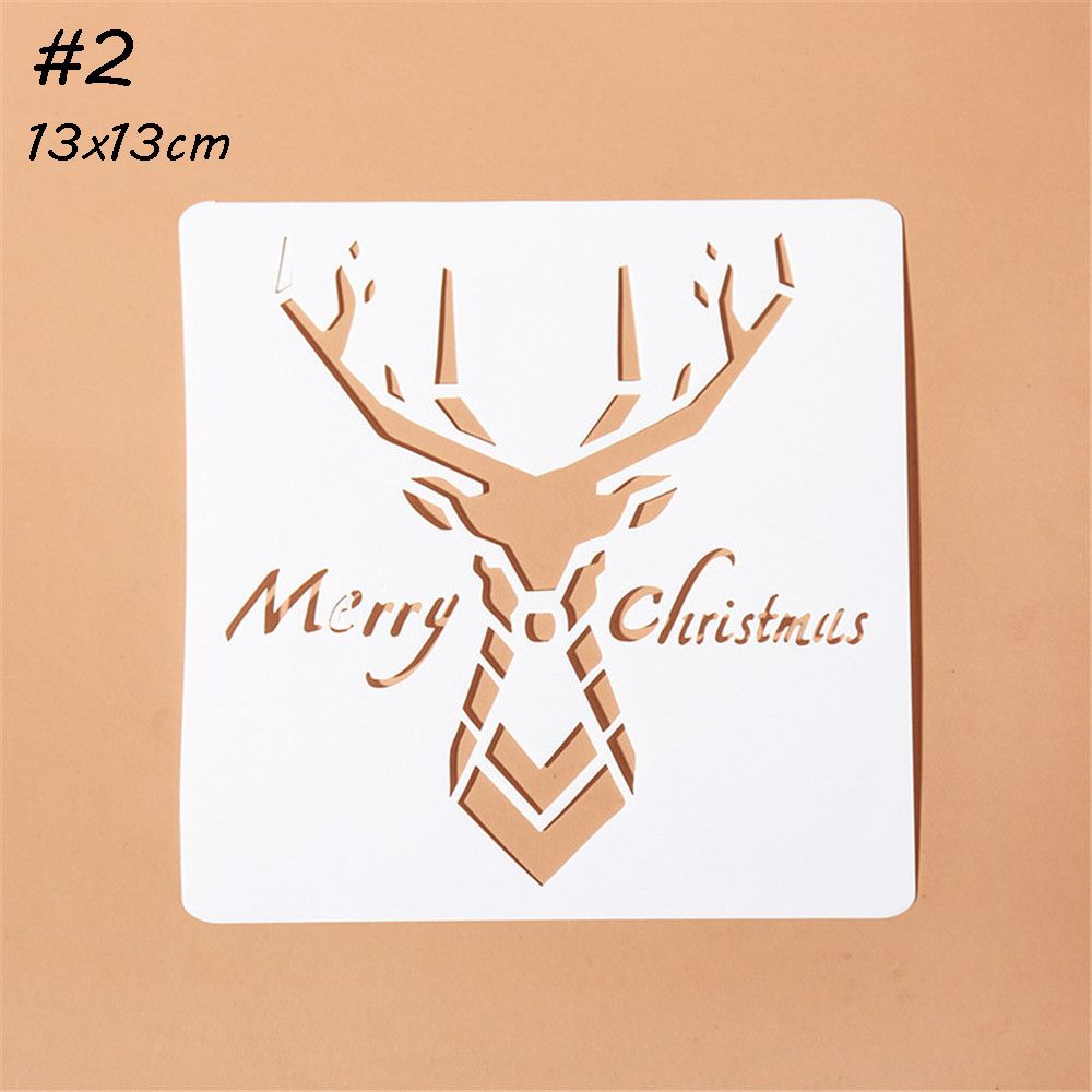 Plantillas huecas de Navidad para pintura de pared, álbum de sellos para estampado de álbum, tarjeta de papel en relieve decorativa, plantilla de flores: Borgoña
