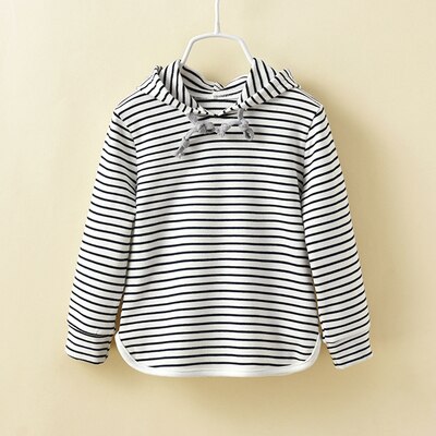 Kinderen hoodies Baby Meisje Hoody Kids Lente Herfst Kleding Tops voor Meisjes Hoodie katoen streep roze zwart