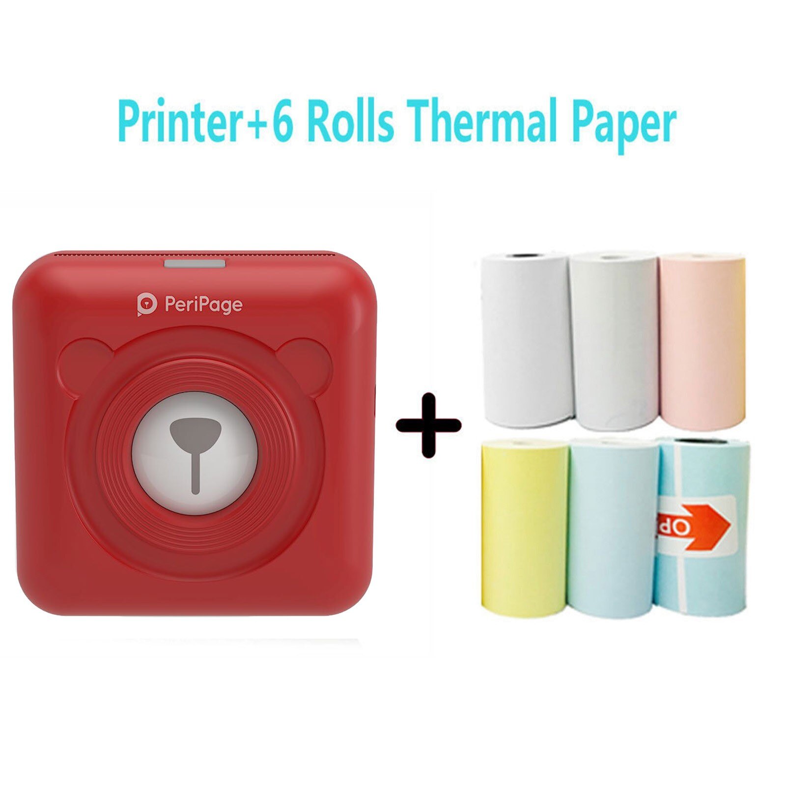 Mini imprimante thermique Portable Photo poche imprimante Photo 58 Mm impression sans fil Bluetooth imprimantes Offre Spéciale
