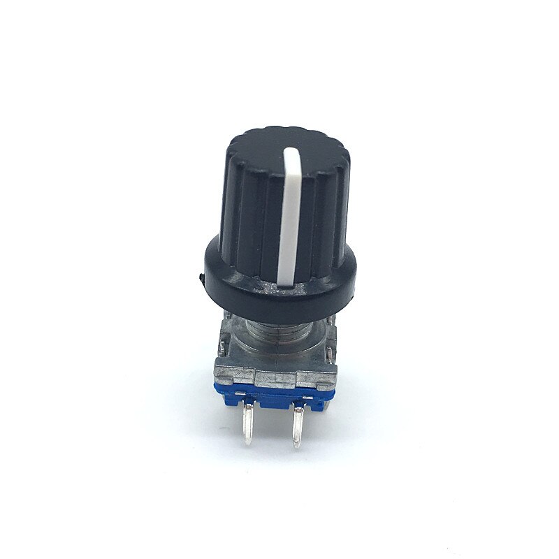 5sets Rotary encoder code schalter EC11 audio digital mit push button schalter 5Pin griff länge 15mm mit knopf: green