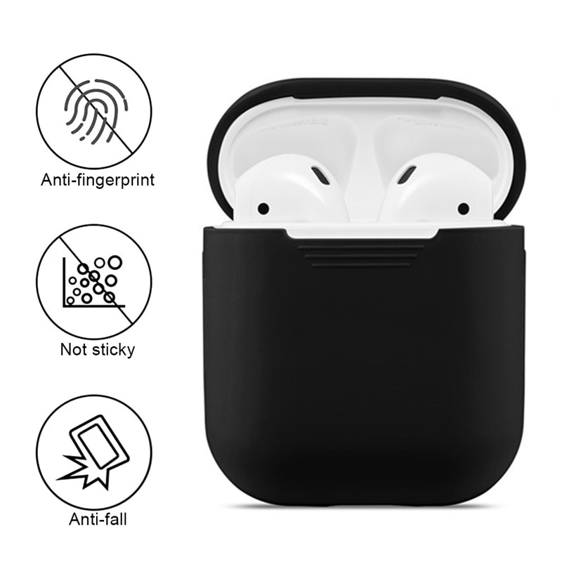 Soft Silicone Cases For Apple Airpods 1/2 Protective Bluetooth Wireless Earphone Cover For Apple Air Pods 1/2 Charging Box Bags