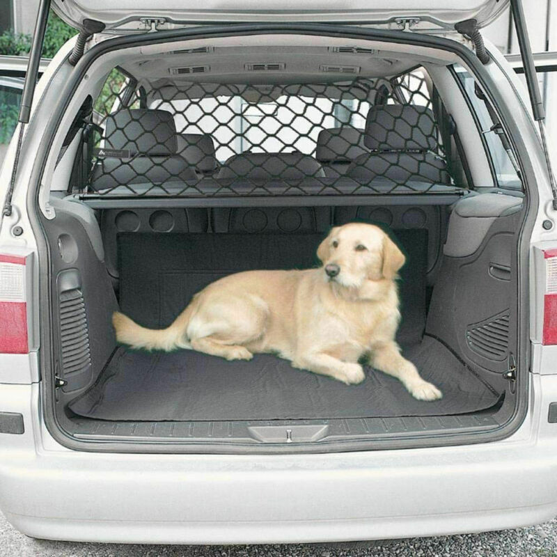 Universal Pet Veiligheid Mesh Netto Auto Suv Van Kofferbak Seat Mesh Dog Barrier Reizen Honden Zwart Protecter