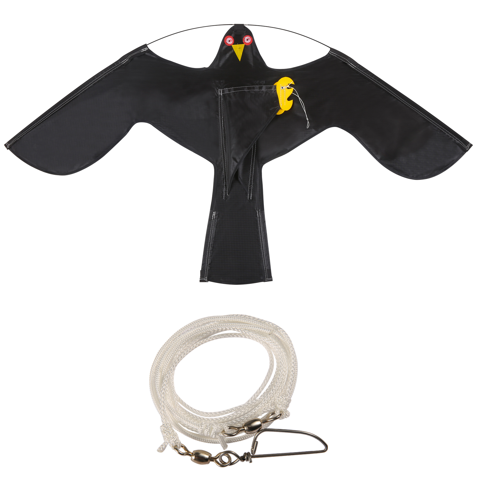 3Pcs Emulation Flying Hawk Kite Bird Scarer Drive Bird Kite Bird Repellent for Garden Scarecrow Yard Bird Repeller: 120x60cm