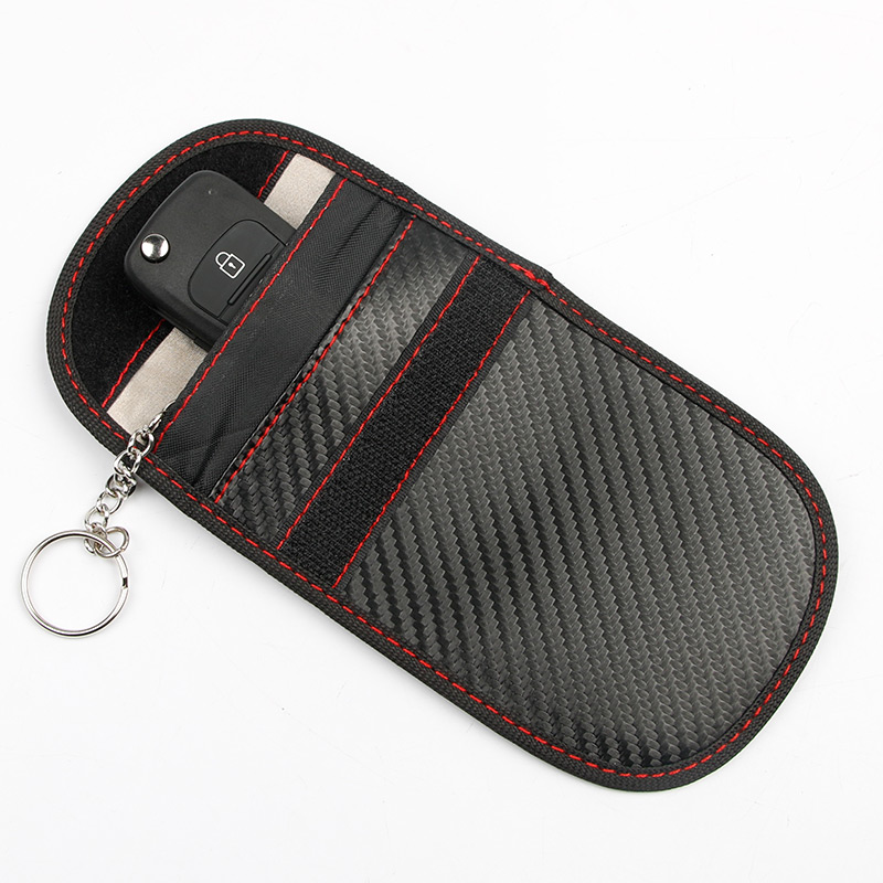 1Pcs Car key Bag Cars Fob Signal Blocker Faraday Bags Signal Blocking Bag Shielding Pouch Wallet Case For Privacy Protection