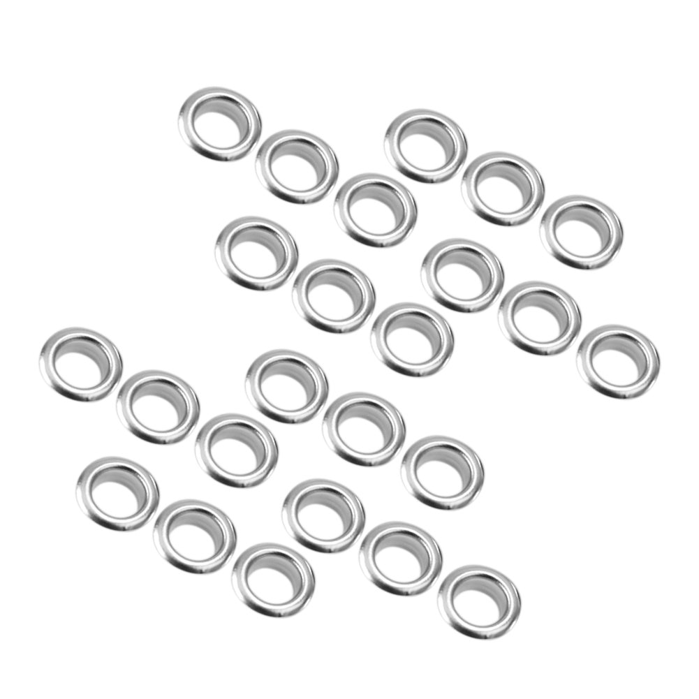 Ojete para ropa de 8mm de Metal plateado, 200 Uds., para Scrapbooking, bricolaje, con ojal