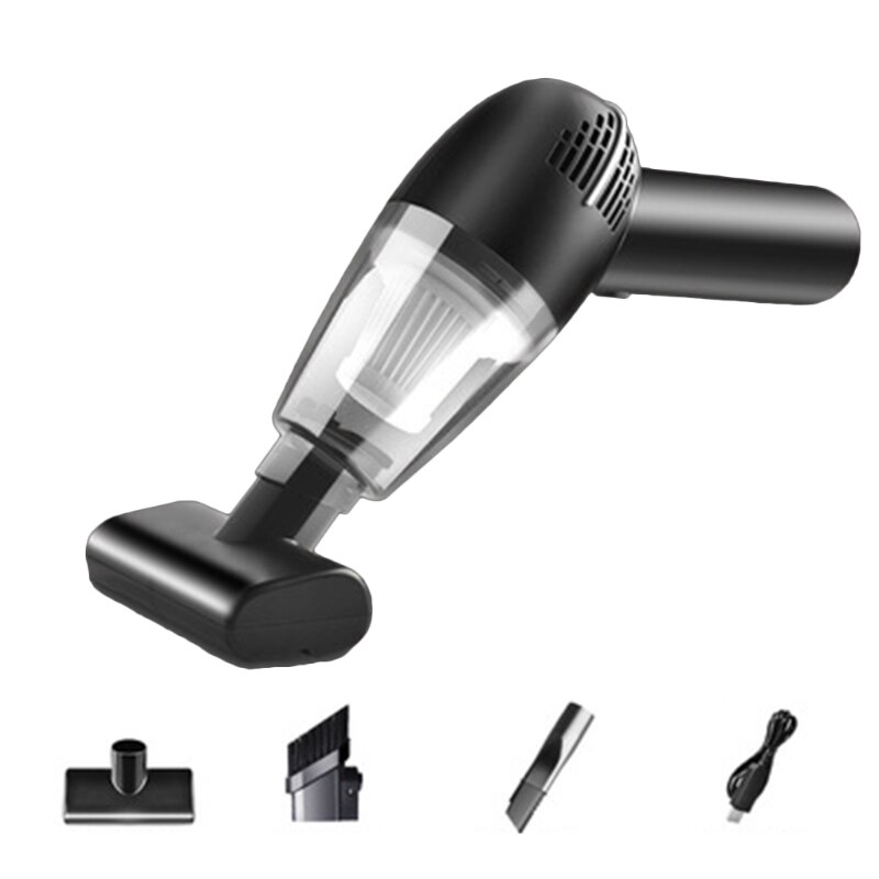 Cordless USB Rechargeable Vacuum Cleaner High Power Strong Suction Handheld Portable Durable Dry Wet Cleaning Car Home