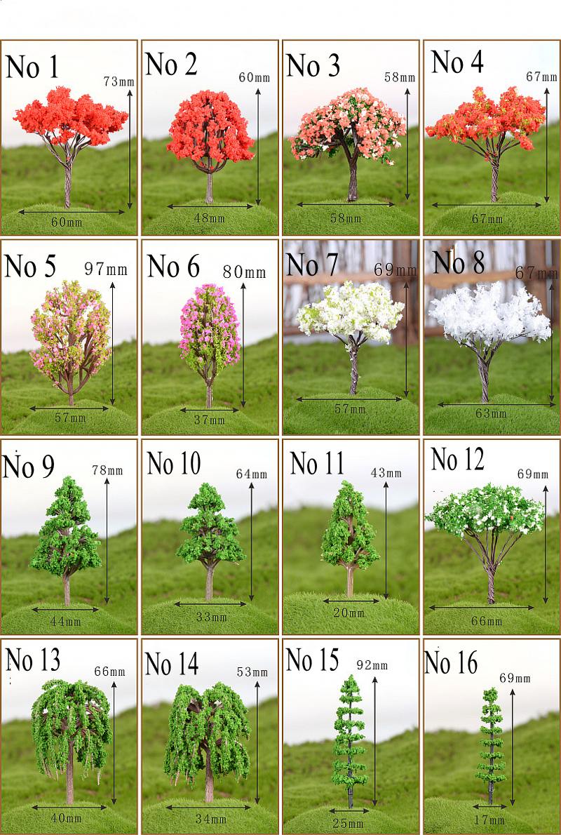 10 PCS Mini Tree Artificial Plants Branch Flowers Wedding Home Garden Decoration DIY micro-landscape succulent plants Decor