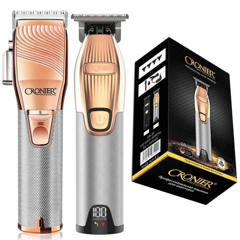 100-240v rechargeable powerful hair clipper precision hair trimmer electric hair cutting kit machine