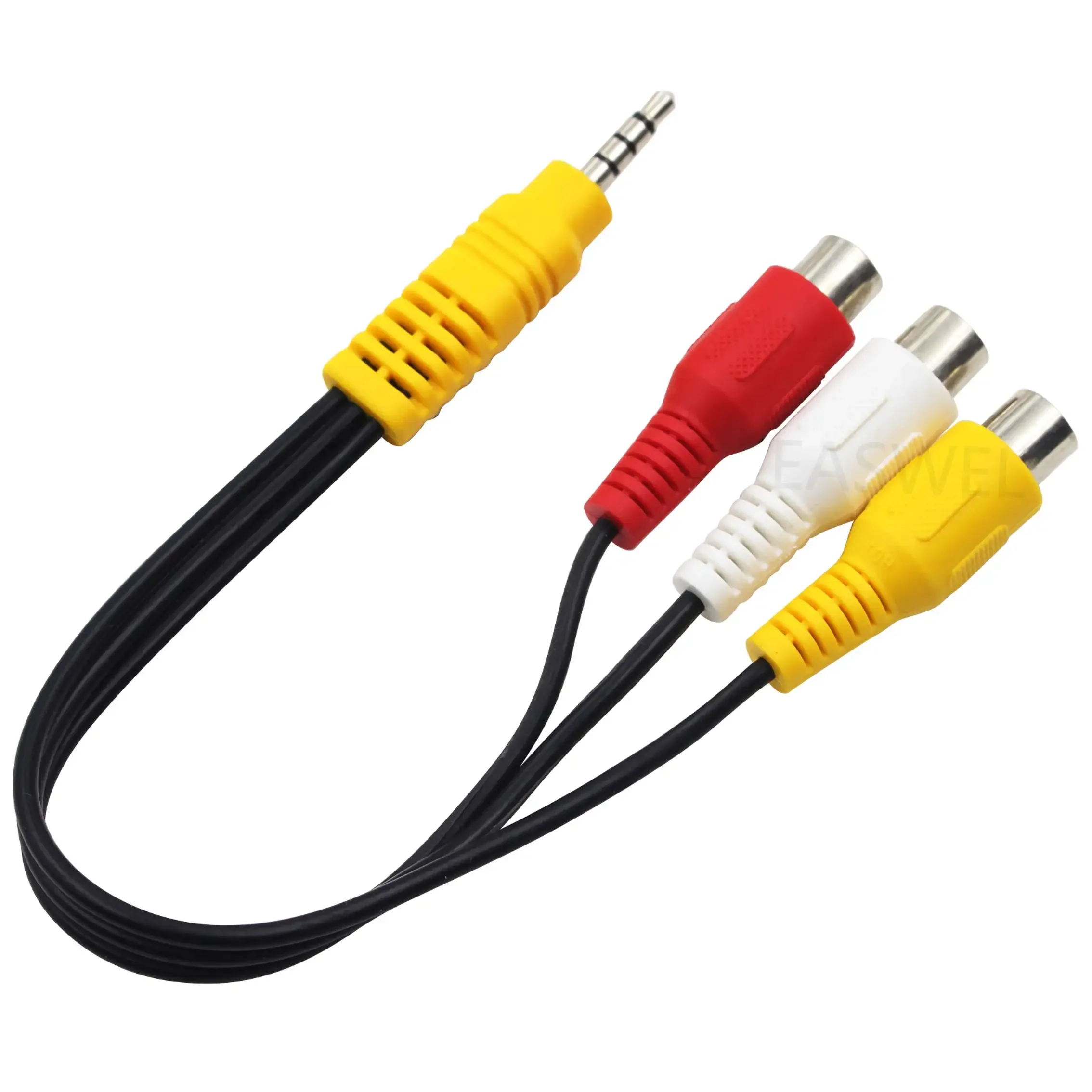 3ft. RCA naar 3,5 mm jack composiet A/V-kabel en 3,5 mm naar RCA audio-video-adapter