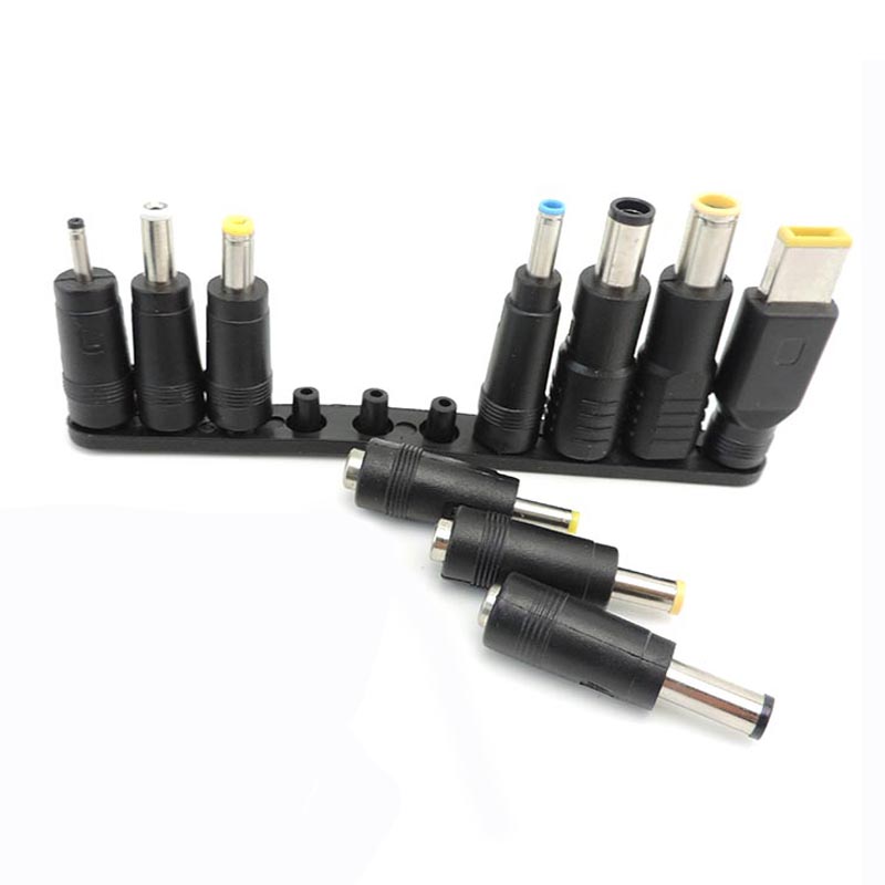 Universal- 5,5mm x 2,1mm Gleichstrom buchse zu Stecker Wechselstrom stecker Adapter Tipps Anschluss sätze für Laptop-Ladegerät Klinken sätze