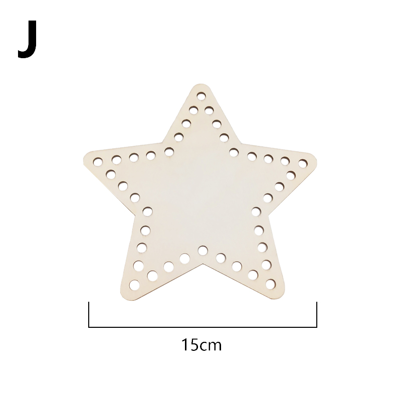 1pc Häkeln Holz Korb Basis Hand gewebte leer Unterseite Tasche Bord Kreative Diy Korb Weben Handwerk Machen Liefert: Armee Grün