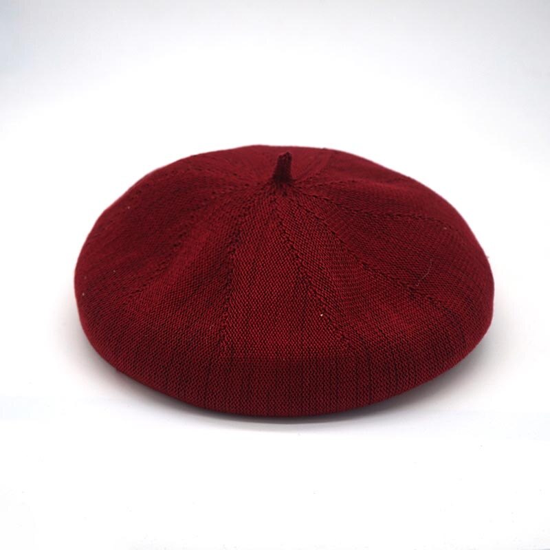 100%  bomulds justerbar kvinder hat baret hat forår og sommer græskar klovn pige retro baret bønne hat: 6