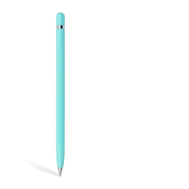 Pióro bez atramentu, wieczny ołówek, nieskończone pisanie metalowe kulkowe długopisy, kolor zbliżony robić ołówek HB: niebieski