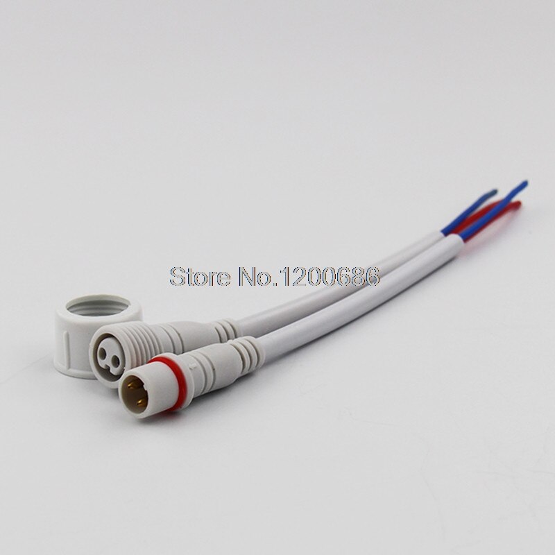 Conector de acoplamiento macho y hembra de 2 pines conector impermeable conector de acoplamiento arnés de cable