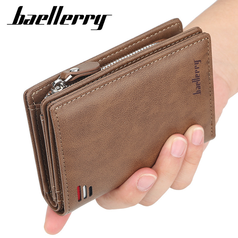 portefeuille hommes Style classique portefeuille en cuir PU hommes portefeuilles court homme sac à main portefeuille porte-cartes hommes