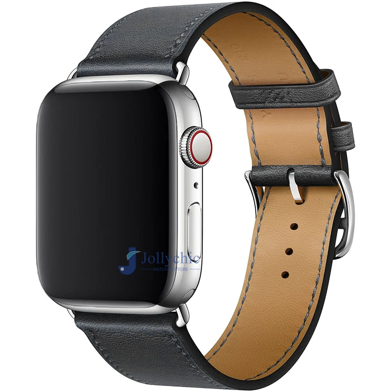 Læderurrem til apple watch-rem serie 9 8 7 6 se 5 4 3 2 1 til iwatch 38mm 42mm håndledsrem til iwatch-rem 44 40 41 45 49mm