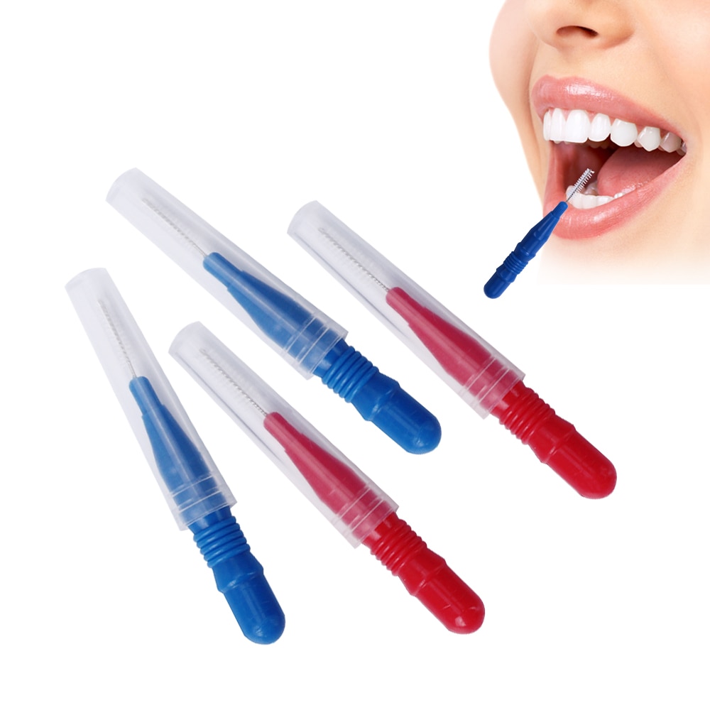 20 Teile/los Zahnseide Gummi Massagegerät Mundpflege Interdentalbürste Zähne Interdentalbürsten Weiche wählt Zahnstocher Zahnbürste