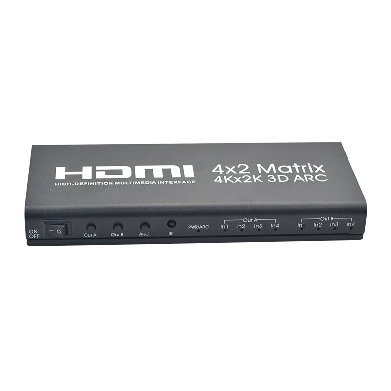 Hdmi matrix 4 x 2 hdmi 4 in 2 ud 4k 2k hdmi 4 x 2 switcher hdmi 1.4b eu-stik