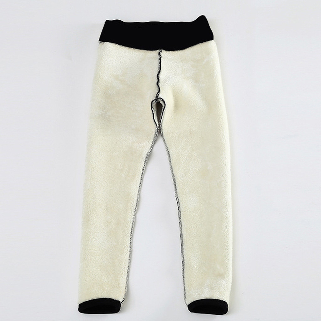 40@ Sport Leggings Solid Warm Winter Tight Thick Velvet Wool Women Cashmere Pants Trousers Leggings Спортивные Штаны Женкие