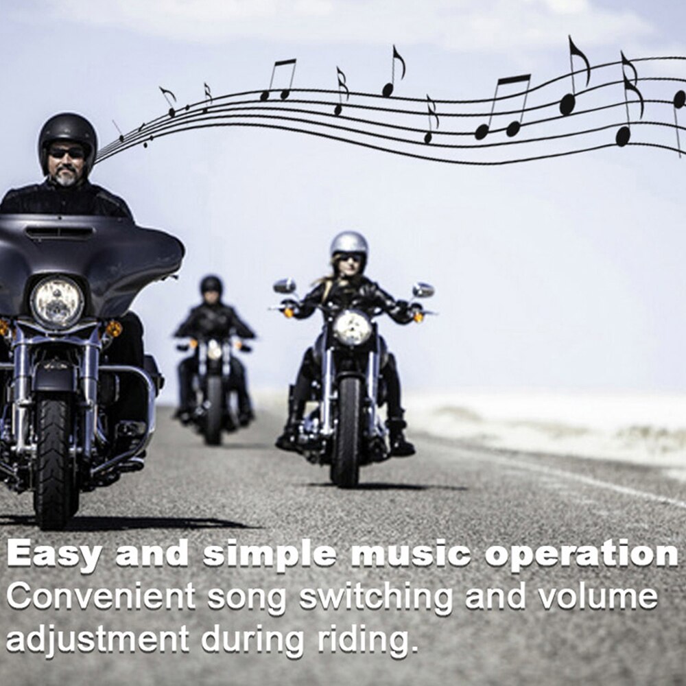 Bluetooth  v4.1 motorcykel hjelm trådløst headset håndfri stereo tilbehør