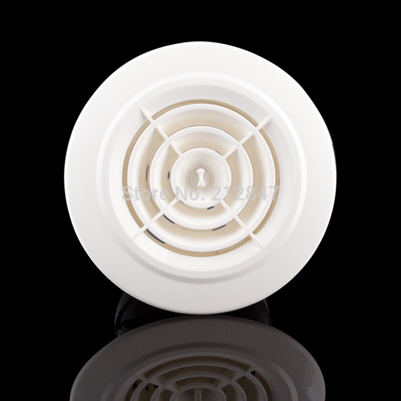 Extractor Fan Round Rotary Adjustable 150mm Ventilation Grille Air Vent White Duct