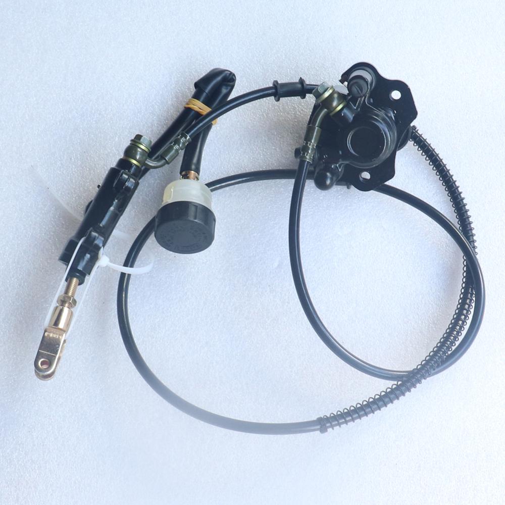 Motorcycle parts Hydraulic Rear Brake Calipers Pad Assembly System for Go kart part 150cc 250cc ATV Quad Dirt Bike Dune Buggy