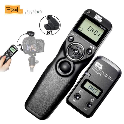 Pixel TW-283 minuterie sans fil télécommande déclencheur (DC0 DC2 N3 E3 S1 S2) câble pour Canon Nikon Sony caméra TW283: TW283-S1