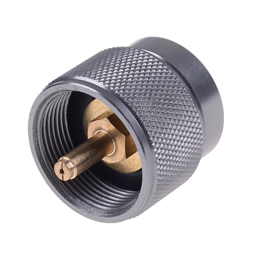 Camping Stove Adapter 1LB Propane Small Tank Input EN417 Lindal Valve Output Camping Stove Adapter for Picnic Travel