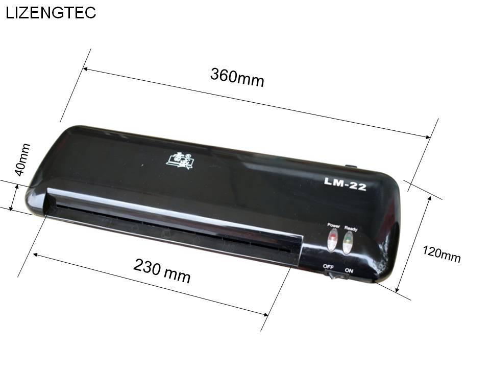 LIZENGTEC-máquina laminadora de calor para oficina , , calentamiento rápido, para papel A4, documentos y fotos,