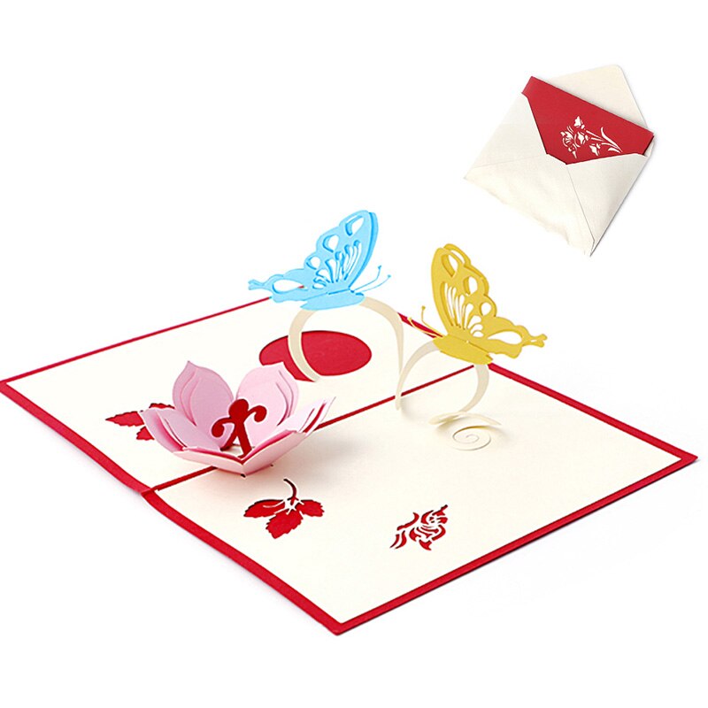 3D Pop Up Greeting Card Handmade Happy Birthday Merry Christmas Card: 54