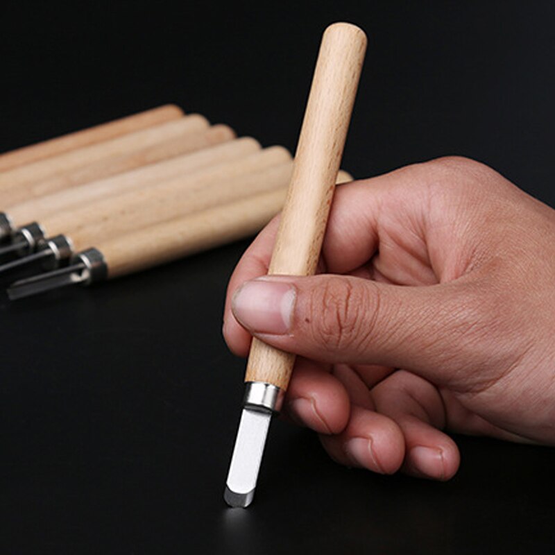 8/10/12pcs Carving Tools Kit Woodworking Hand Tools Gouge Lathe Chisel Woodworking Wood Carving Turning Tools Kit