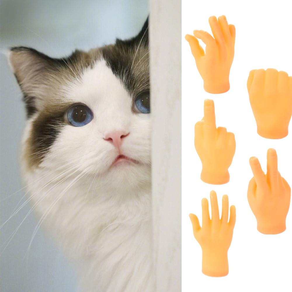 Novelty Toys Funny Toys Cat Pet Halloween Finger Fidget Small Hand Hand Palm Tiny Finger Hands Finger Puppets Finger Toys