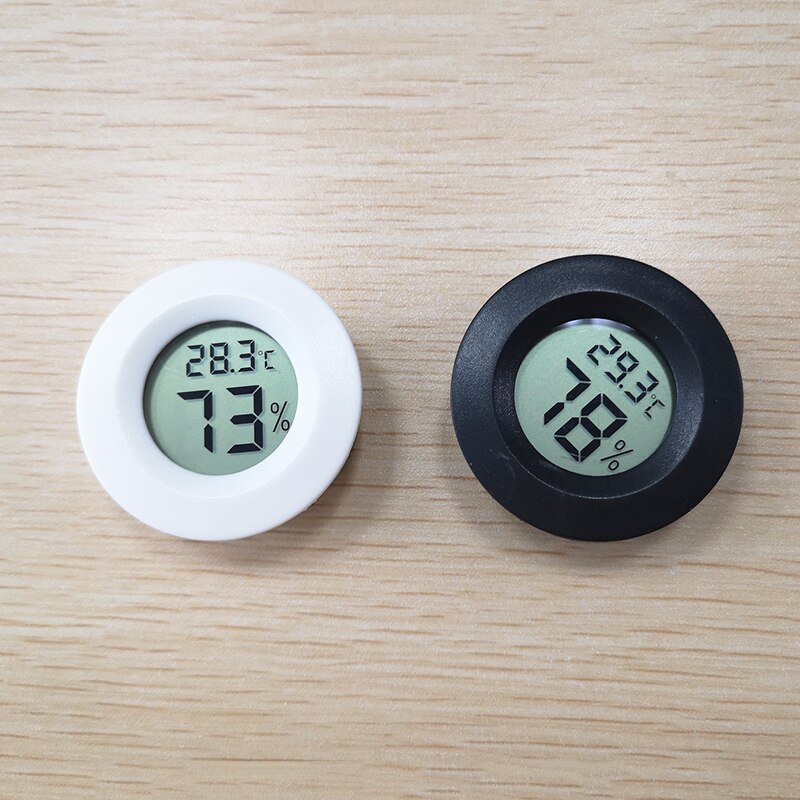 Mini Digital Round Thermometer Electronic Hygrometer Temperature Humidity meter tester for Aquarium Freezer Refrigerator House